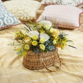 Luxury Handbag Style Spring Basket