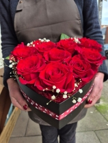 Rose Heart Hat Box Large